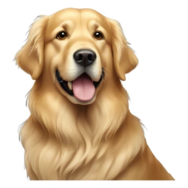 Older large Golden retriever  sticker