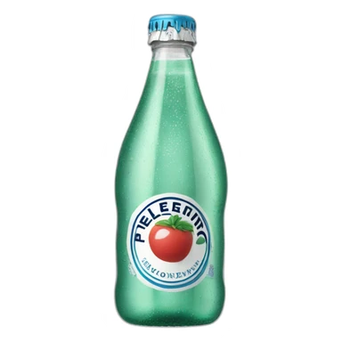A bottle of pellegrino sparkling water sticker