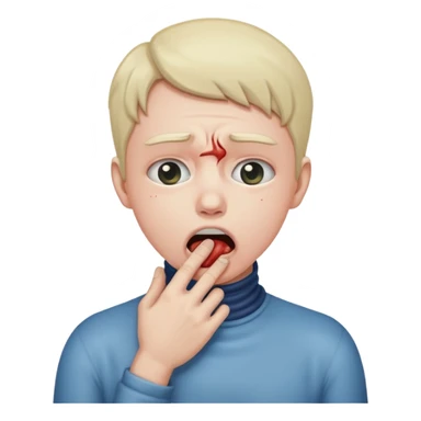 person choking themselves  sticker