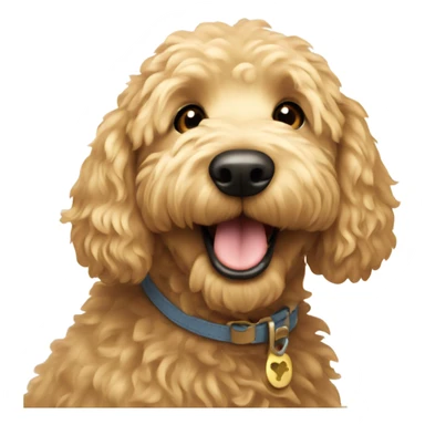 Golden doodle happy sticker