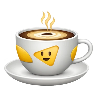 Минималистичный Эмодзи пак в Telegram для кофейной компании LABEL. Цветовая палитра: #FFFFFF, #F7FD02, #D3D3D3, # 242424 sticker