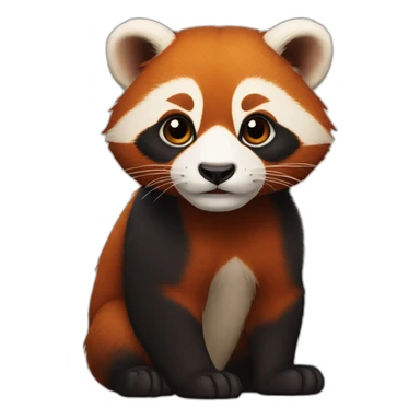 lesser panda sticker