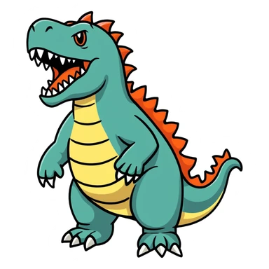 Godzilla sticker