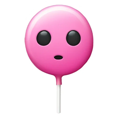Pink lollipop no face sticker