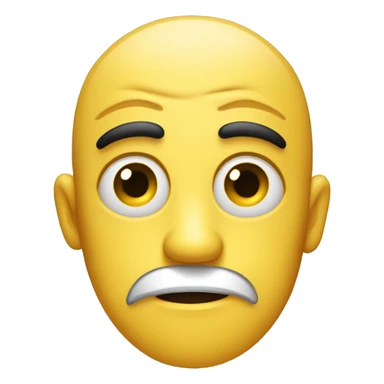 Create a yellow emoji with a side-eye expression, one eye looking sideways, a raised eyebrow, and a straight mouth for a skeptical look. sticker