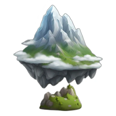 Sisyphe qui monte une pierre en haut d’une montagne sticker