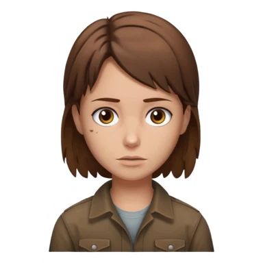 Make me a Rick grimes type hair on a girl sticker