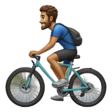 Espartano montando en bici sticker