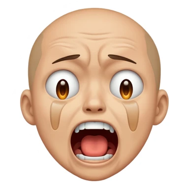 scream crying sticker