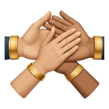 Symbol that represents the union of people sticker