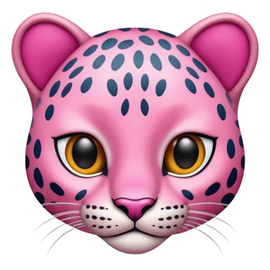 Pink leopard sticker