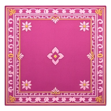 traditional patterned pink carpet sticker