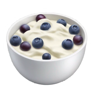 yoghurt bowl with grapes and blueberries sticker