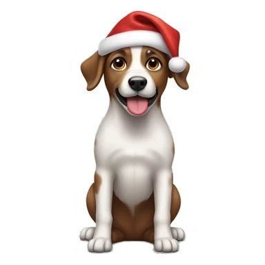 Christmas dog sticker