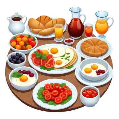 Turkish Breakfast text with Beautiful finish  sticker
