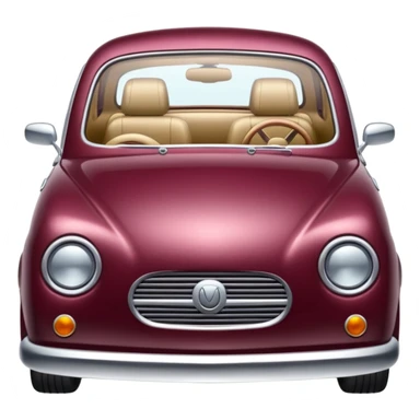 burgundy car sticker