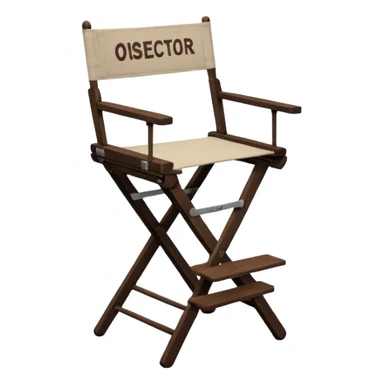 Director’s chair – "osca" foldable chair with “Director” text. sticker