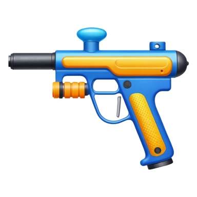 paintball gun colorful sticker