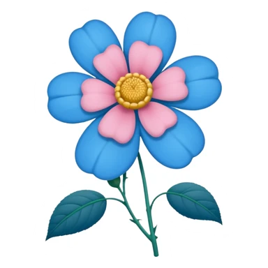 Apena faça uma Flor de uma cor azul q nem uma rosa mucha sticker
