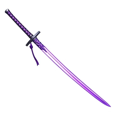 purple Lightning katana sticker