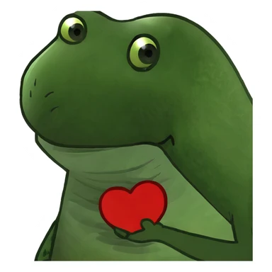 dinosaur holding a heart sticker