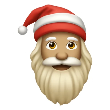 Beige santa hay sticker
