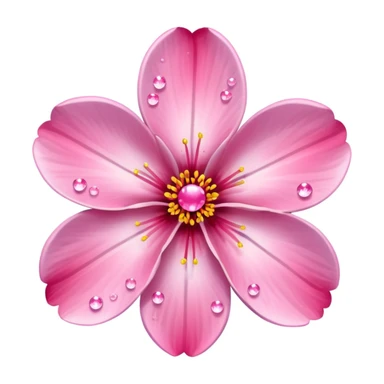 sakura flower with sparkles sticker