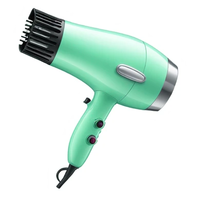 Mint green hairdryer  sticker