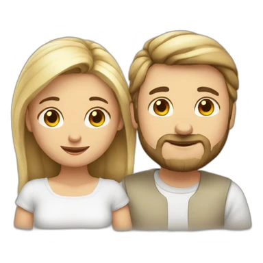 Liebendes paar sticker