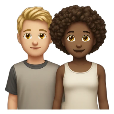 3 white siblings sticker