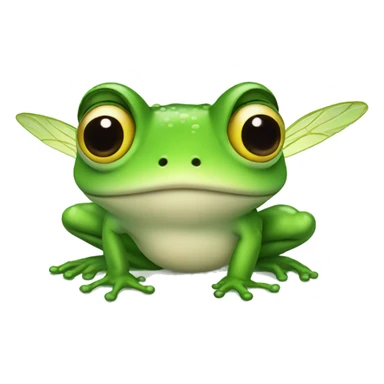 Fairy frog with wings  sticker
