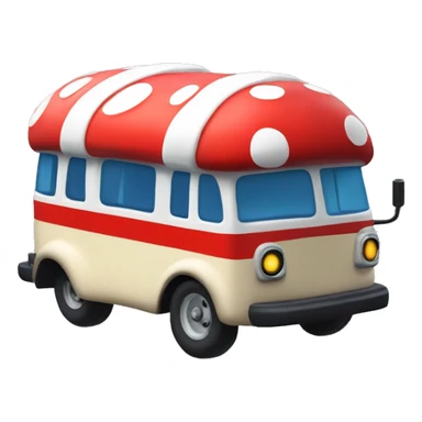 Mario-style Mushroom Bus sticker