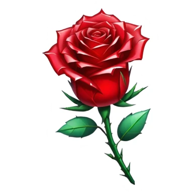 Red Rose made out of broken crystal

 sticker