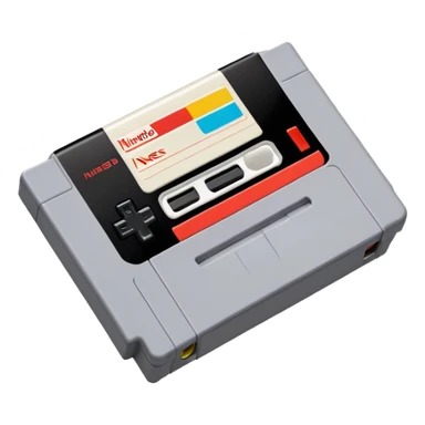 A classic Nintendo NES game cartridge with a colorful label sticker