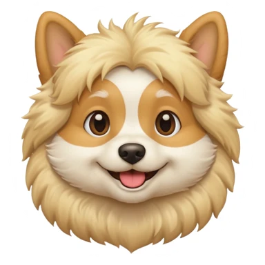 Cute dog blonde sticker
