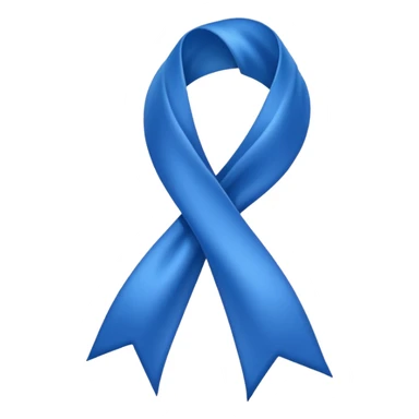 Blue ribbon sticker