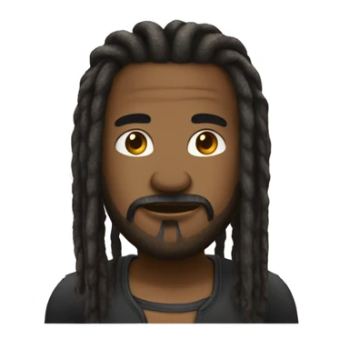grand homme noir avec des dread locks sticker