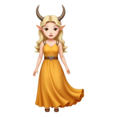 horns and dress sticker