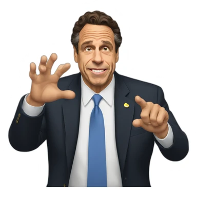 Andrew Cuomo flipping people off sticker