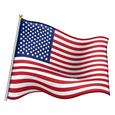 simple upside down US flag sticker