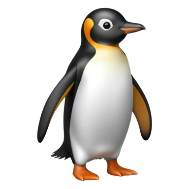 penguin walking sticker