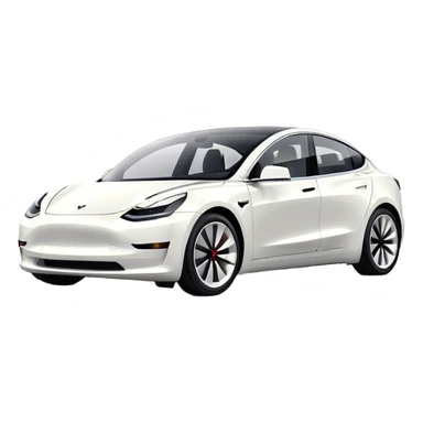 Tesla Model 3 - Tesla (Model Year: 2021) (Iconic colour: White) sticker