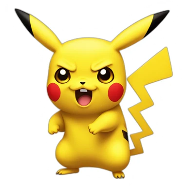 pikachu angry sticker
