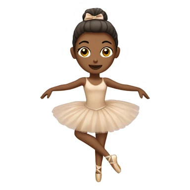 Beige ballerina sticker