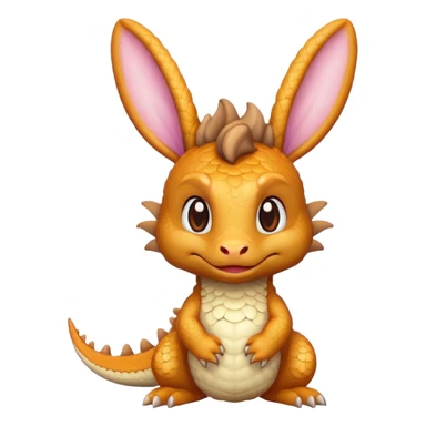 breaded dragon with bunny ears sticker
