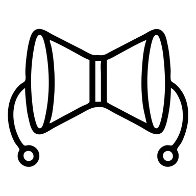 simple minimal damru icon with clear shape, no text sticker