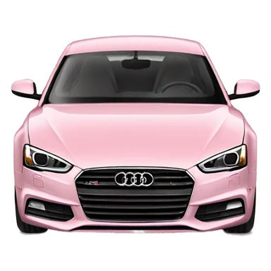 light pink audi a5 sticker