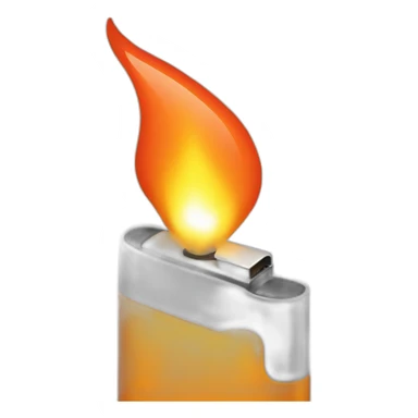 lighter flame sticker