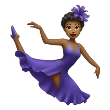 Une danseuse de jazz sticker