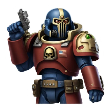 warhammer 40k space marine saying "Brother!:" sticker